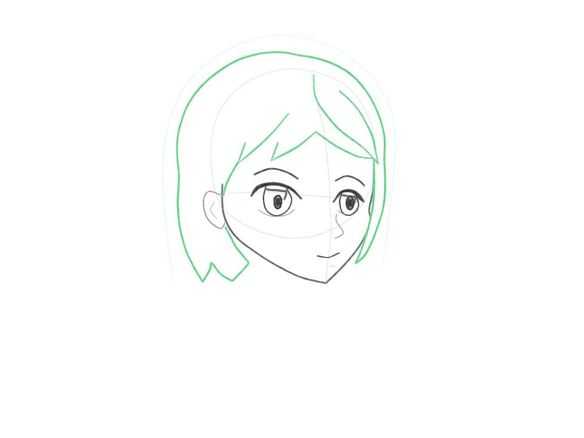 Carry the familiar haircut around the turn