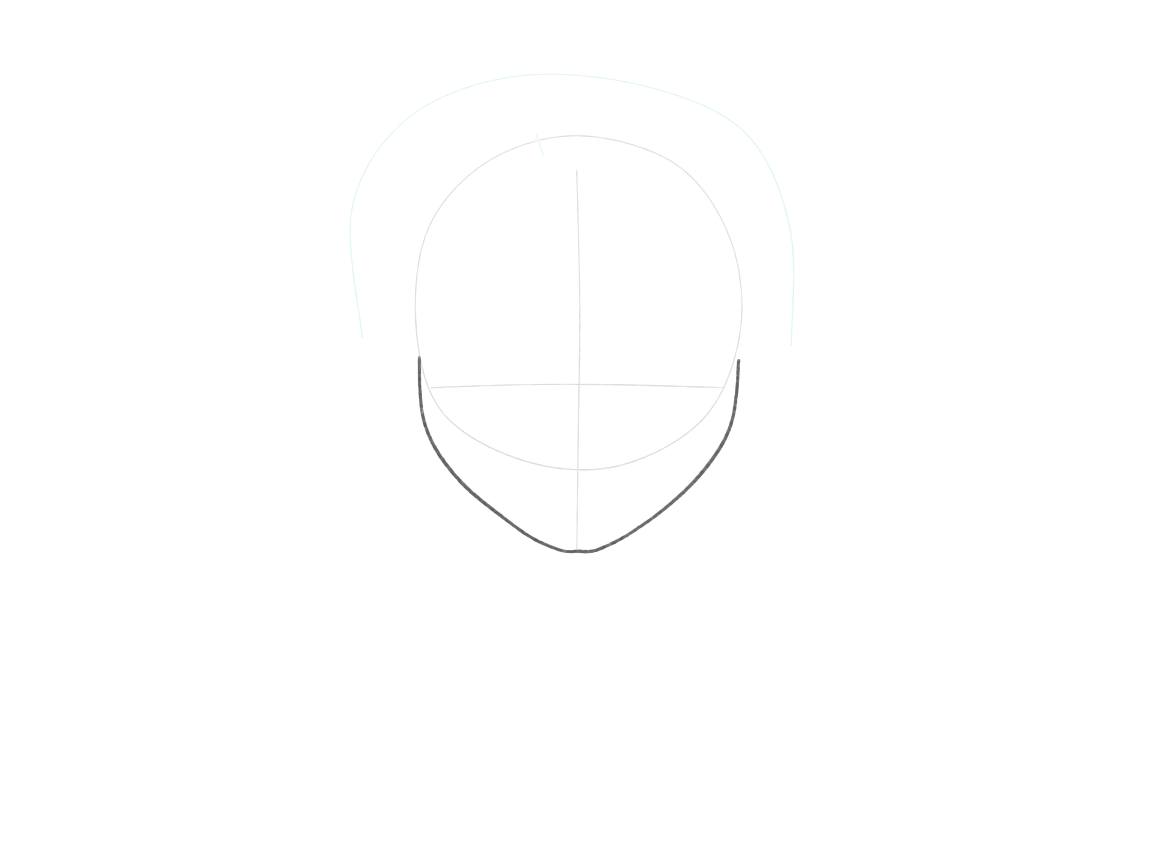 Plan the outer hairstyle and direction