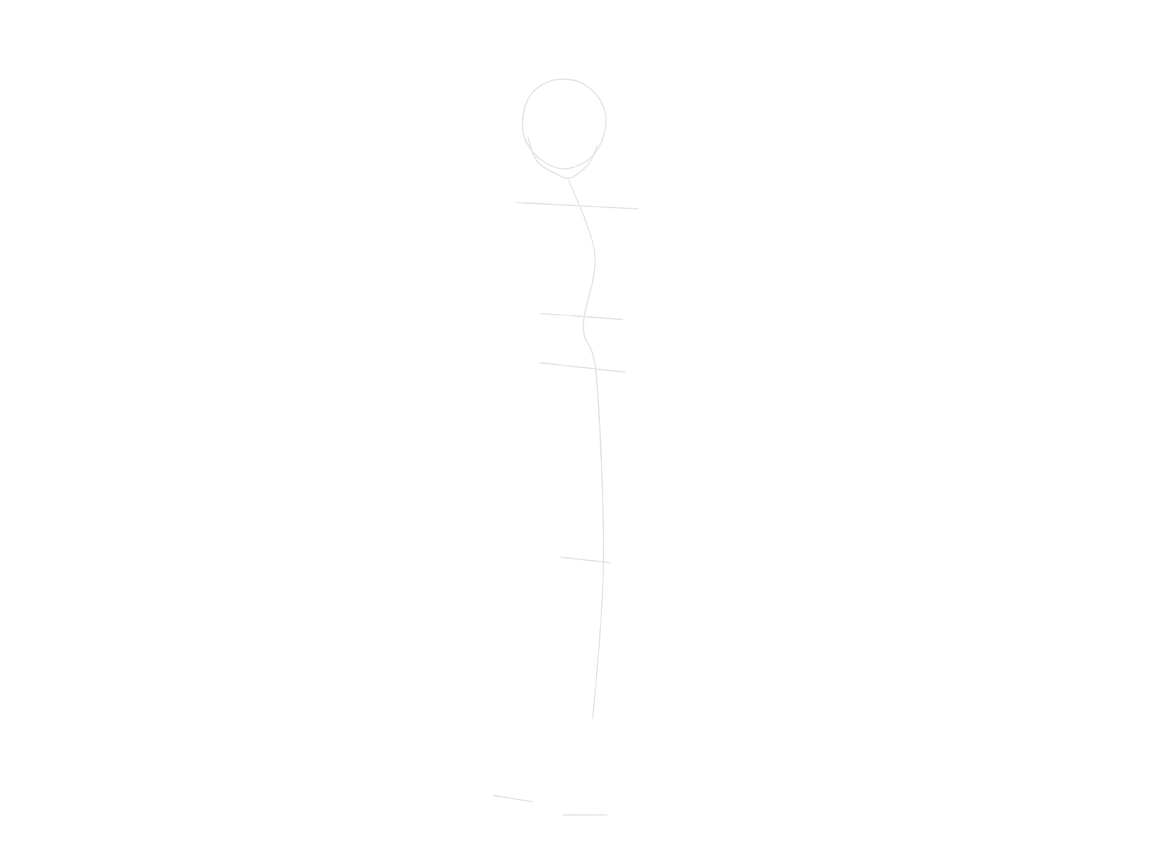 Plan the head and whole figure