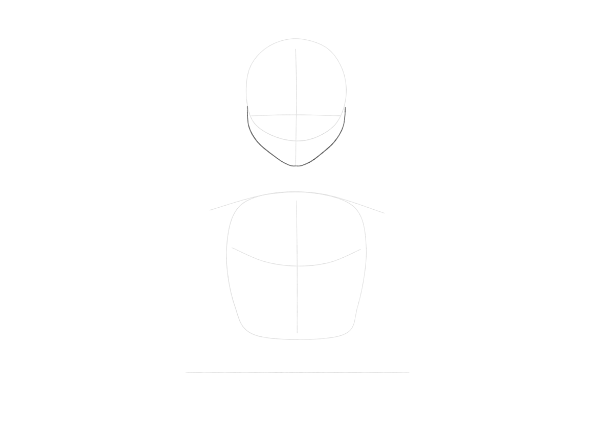 Plan the ribcage and portrait crop