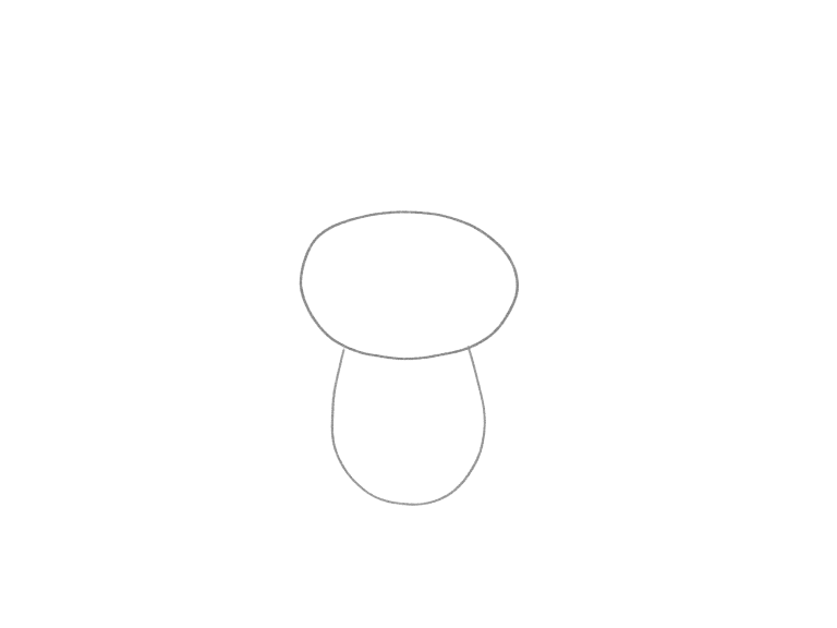 Draw a Cute Bunny with One Folded Ear: checkpoint 1, plan the head and body