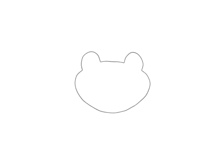 Draw a Frog on a Lily Pad: checkpoint 1, establish the frog’s broad shape