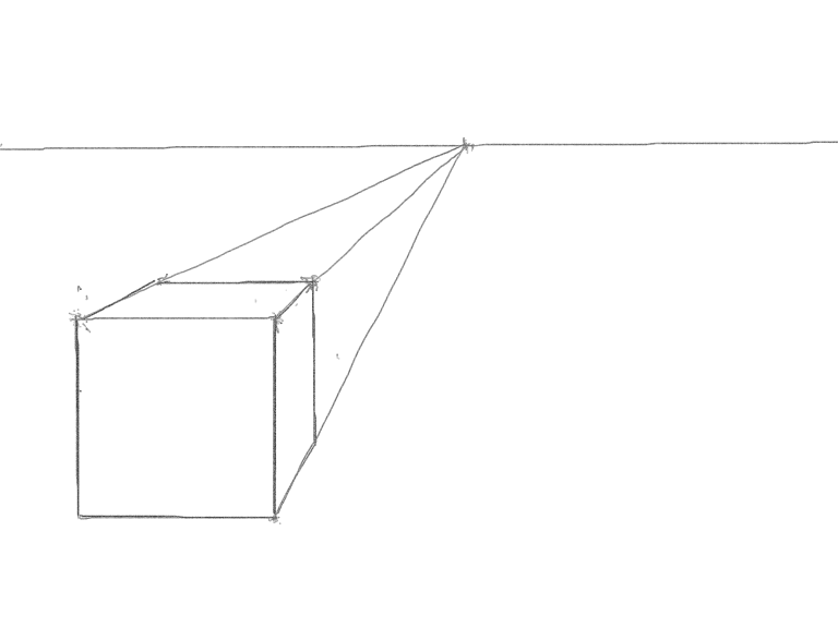 Drawing a Cube in Perspective